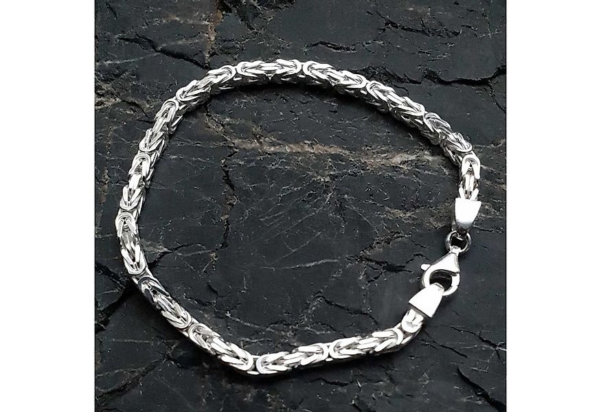 HOPLO Silberarmband Silberkette Königskette Länge 19cm - Breite 3,0mm - 925 günstig online kaufen