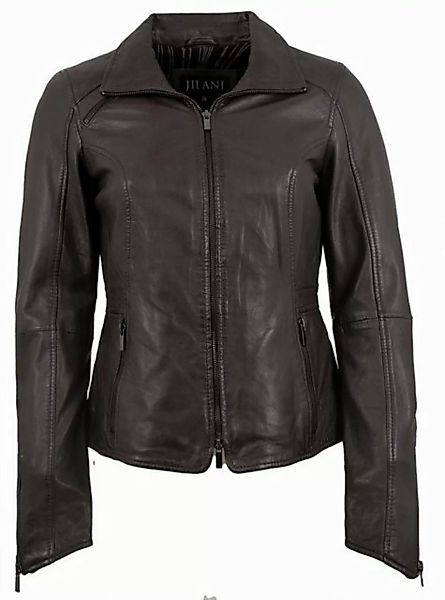 Jilani Lederjacke Enna-2 Jilani - Damen Lederjacke Lammnappa dunkelbraun günstig online kaufen