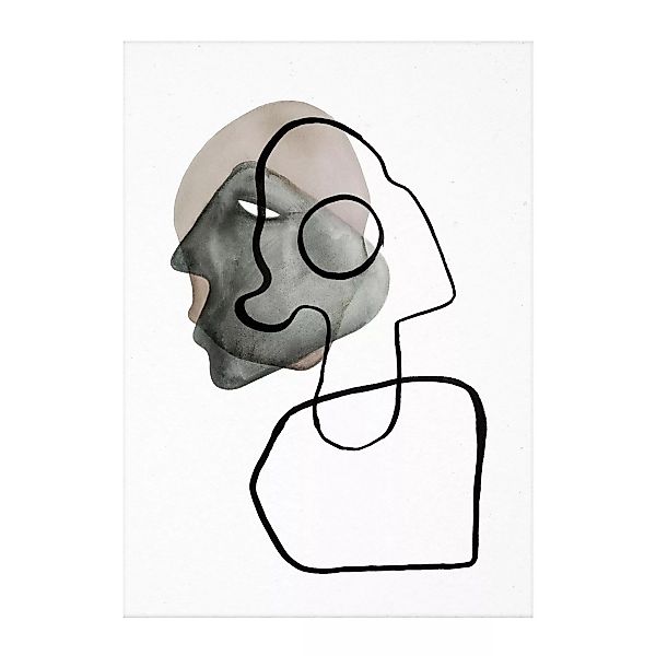 Paper Collective - Comedia Kunstdruck 50x70cm - weiß, schwarz, grau, braun/ günstig online kaufen
