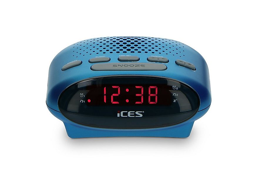 Lenco Radiowecker ICR-210 Blue modernes Uhrenradio mit LED Display & Batter günstig online kaufen