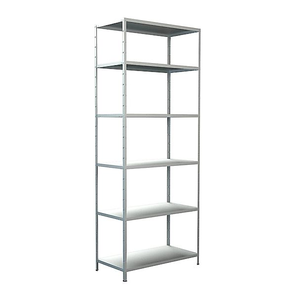 SCHULTE Regalwelt Steckregal »Stecksystem-Grundregal«, Metall weiß, 2500x10 günstig online kaufen
