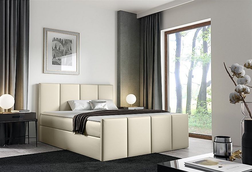Fun Möbel Boxbett Schlafzimmerbett SVERRE Überlänge in Kunstleder Madryt (i günstig online kaufen