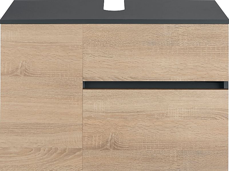 Home affaire Waschbeckenunterschrank "Wisla", für Wandmontage, Siphonaussch günstig online kaufen