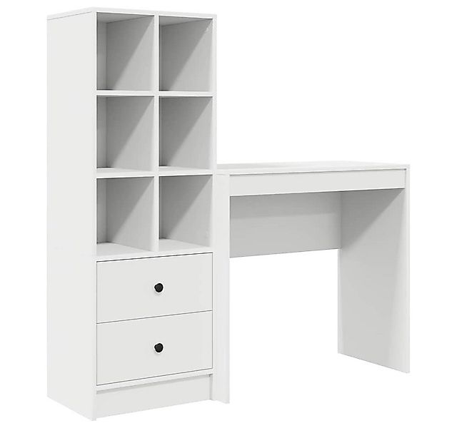 vidaXL Sideboard Schreibtisch mit Schubladen 2 pcs Weiß (2 St) günstig online kaufen