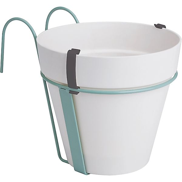 Elho Blumentopf Loft urban potholder Ø 19 cm weiß günstig online kaufen