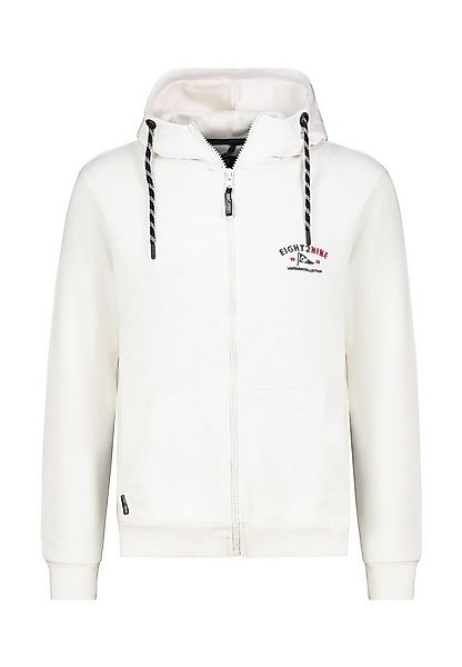 Eight2Nine Kapuzensweatjacke Herren Sweatjacke mit Brustprint und Kapuze Sw günstig online kaufen