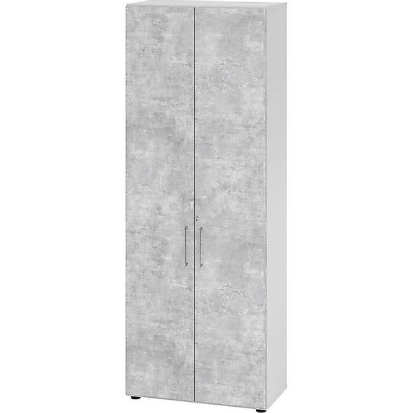 HAMMERBACHER Aktenschrank Schrank 6OH BxTxH 80x42x215,6cm Griff BS Graphit/ günstig online kaufen