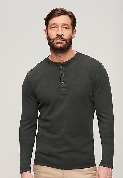 Superdry Langarmshirt WAFFLE LONG SLEEVE HENLEY TOP günstig online kaufen