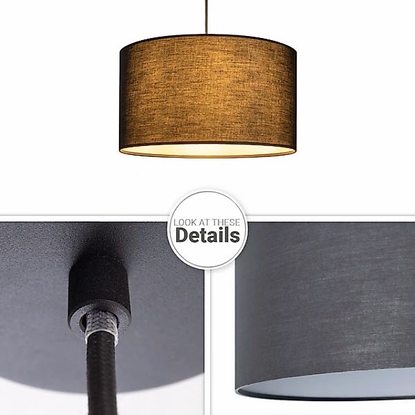 Paco Home Pendelleuchte »HUGO UNI COLOR«, 1 flammig, Leuchtmittel E27   ohn günstig online kaufen