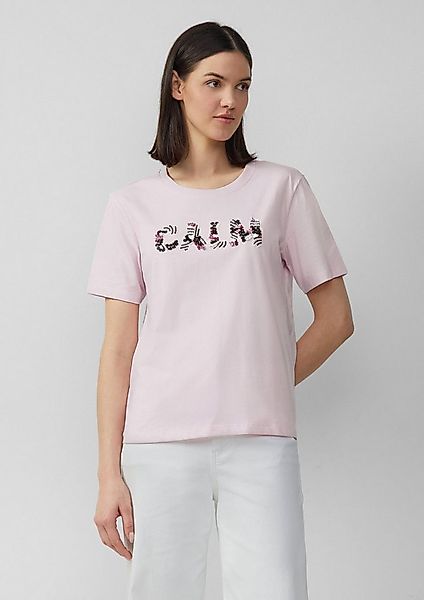 s.Oliver Kurzarmshirt T-Shirt Jersey-T-Shirt im Relaxed Fit mit Artwork günstig online kaufen