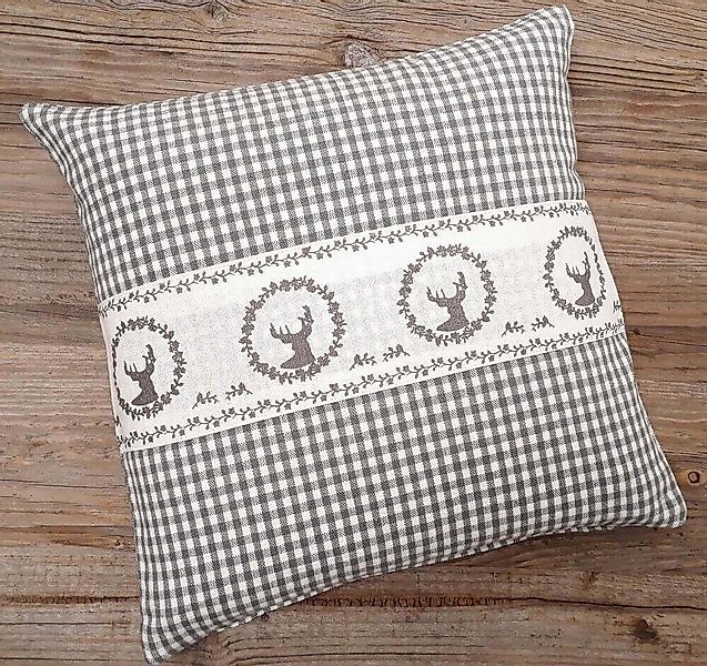 matches21 HOME & HOBBY Kissenbezüge Kissen-Bezug 30x30 cm Hirsch Landhaus-S günstig online kaufen
