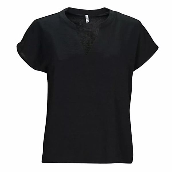 JACQUELINE de YONG Blusenshirt Einfarbige Kurzarm Bluse V-Ausschnitt Blusen günstig online kaufen