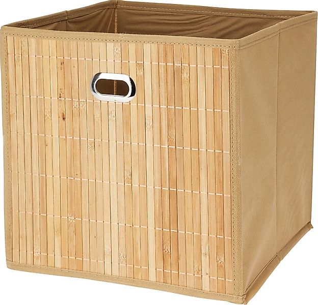 Koopman Aufbewahrungsbox Schrankbox Aufbewahrung 31x31x31cm Bambus günstig online kaufen