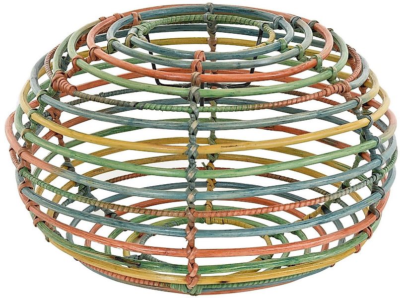 Krines Home Lampenschirm Lampenschirm Retro echtes Rattan Gestäbter Design günstig online kaufen