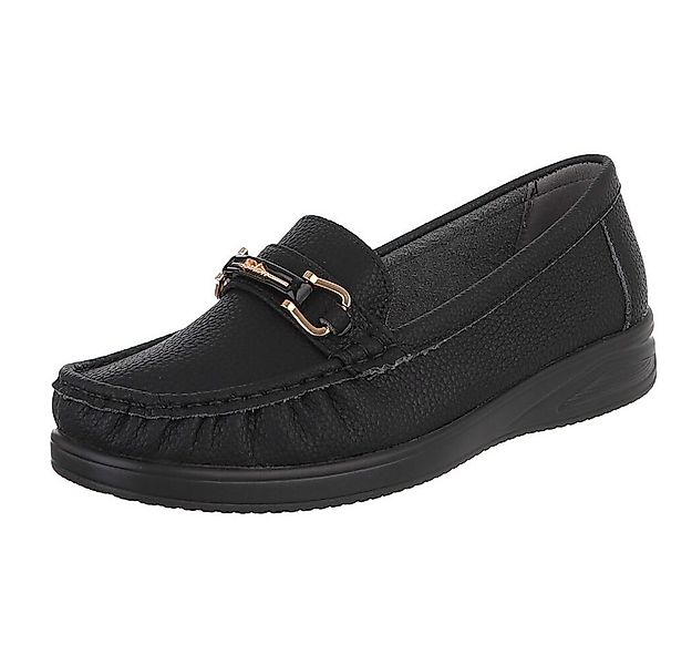 Ital-Design Komfortabler Schuh mit profilierter Sohle für Damen Slipper (91 günstig online kaufen