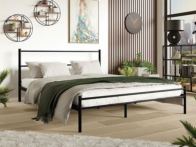 MIRJAN24 Metallbett Muz-0501, Klassisch Schlafzimmer Doppelbett mit Lattenr günstig online kaufen