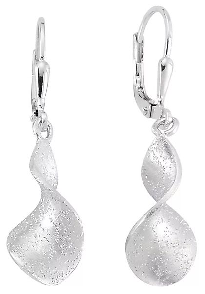 JOBO Paar Ohrhänger, gedreht 925 Silber matt günstig online kaufen