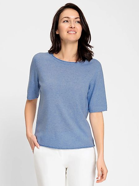 Inspirationen Kurzarmpullover "Feinstrick-Pullover" günstig online kaufen