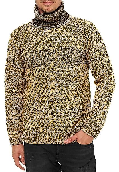 R-NEAL Rollkragenpullover Rollkragen Strick Pullover Casual Freizeit Grob-S günstig online kaufen