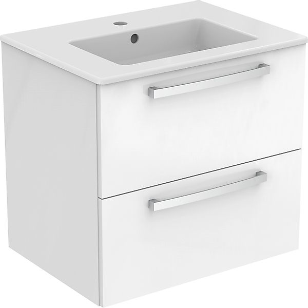 Ideal Standard Einzelwaschtisch Eurovit Plus 50 cm Weiß Hochglanz mit Softc günstig online kaufen