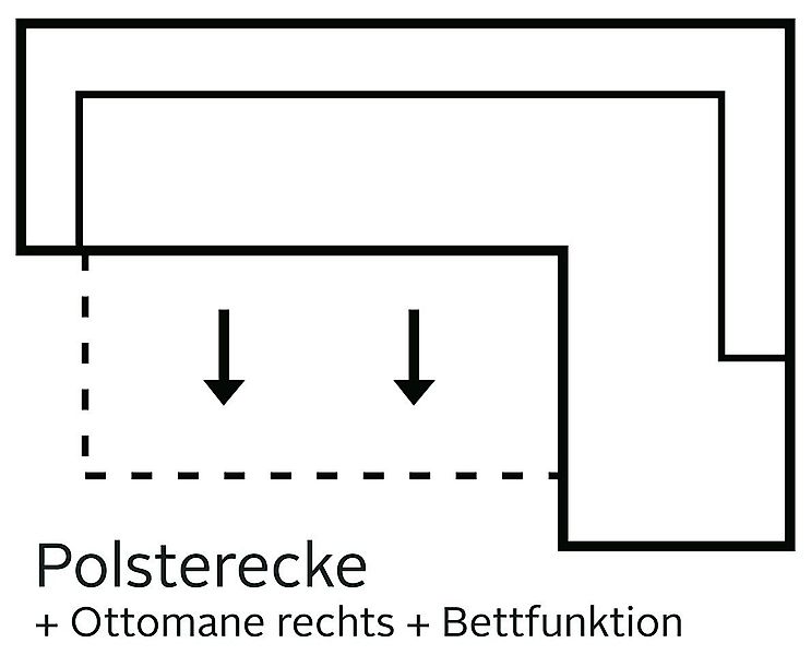 COTTA Ecksofa Driver L-Form, mit Kopfteilverstellung, günstig online kaufen