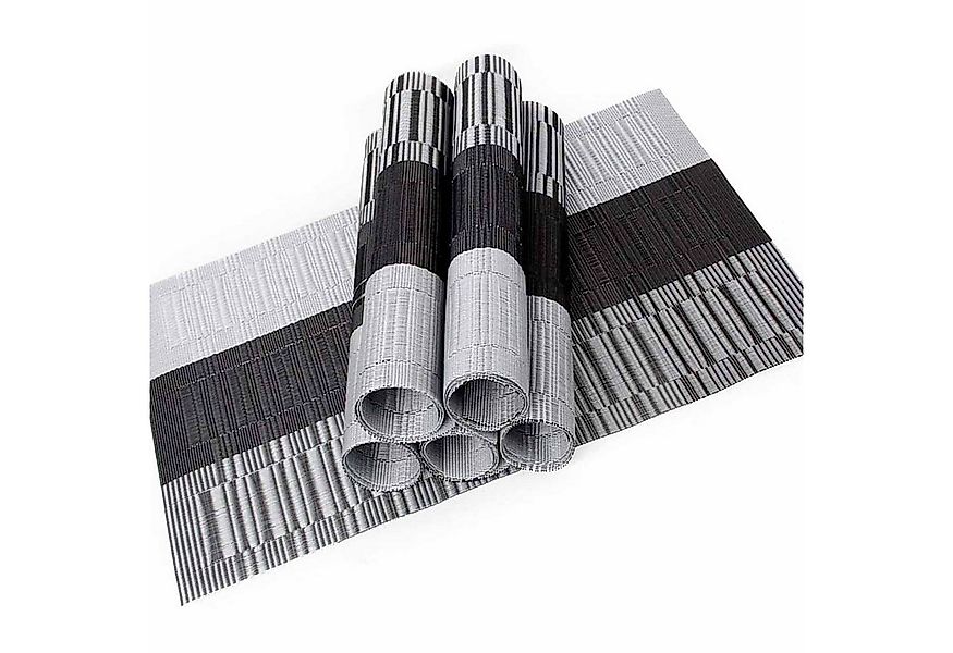 MODFU Platzset 6er Untersetzer doppelseitig Platz-Matten Tischsets, (Hitzeb günstig online kaufen