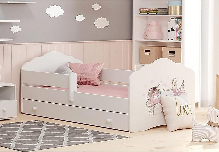 Kids Collective Kinderbett für Mädchen mit Matratze und Schublade & Lattenr günstig online kaufen