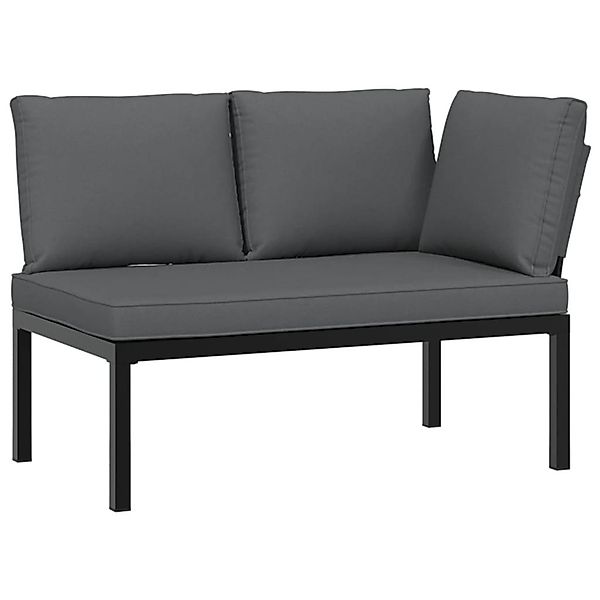 vidaXL Gartenbank Gartenbank mit Kissen Schwarz günstig online kaufen