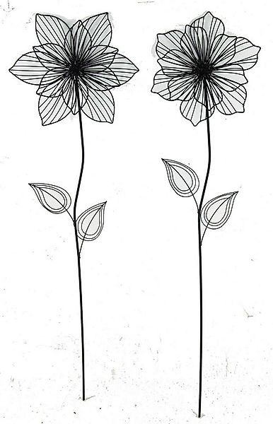 Posiwio Gartenstecker 2er Set Gartenstecker Blume (2-St., 2 tlg) 2er Set, G günstig online kaufen