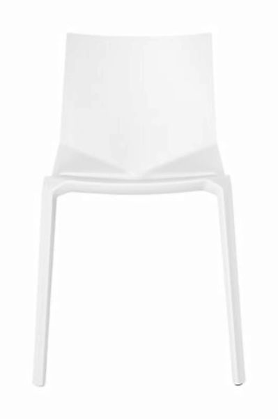 Stapelbarer Stuhl Plana plastikmaterial weiß - Kristalia - Weiß günstig online kaufen