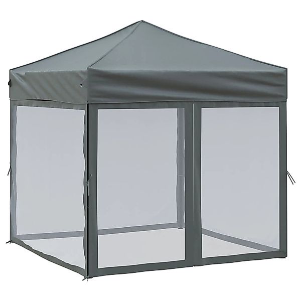 vidaXL Partyzelt Faltbar mit Seitenwänden Anthrazit 2x2 m Modell 1 günstig online kaufen