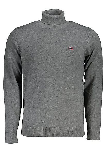 NORWAY 1963 Strickpullover Grauer Herren-Rollkragenpullover mit Stickerei - günstig online kaufen