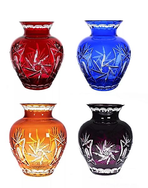 Vase Schleuderstern 27 cm, blau günstig online kaufen