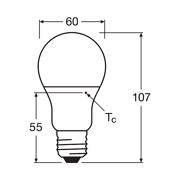 OSRAM LED-Leuchtmittel Birne opal E27 8,5W 827 3er-Pack günstig online kaufen