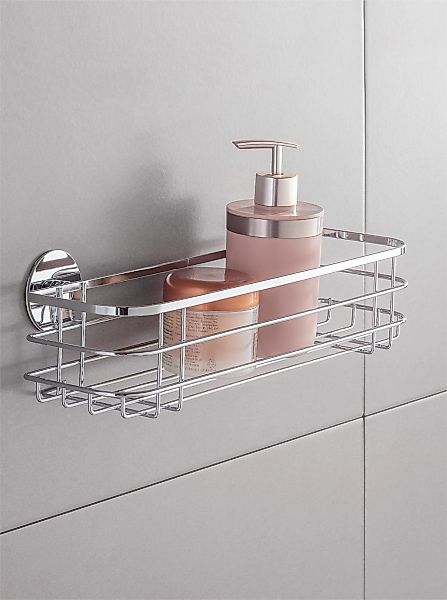 WENKO Badregal "Turbo-Loc" Badregal, befestigen ohne Bohren, Turbo-Loc, ros günstig online kaufen