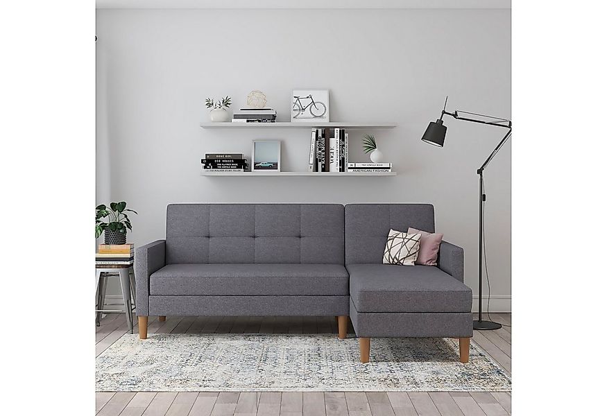 Dorel Home Ecksofa "Lilly, L-Form,", mit Bett-Funktion, Recamiere beidseiti günstig online kaufen