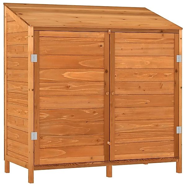 vidaXL Geräteschuppen Braun 102x52x112 cm Massivholz Tanne 1119755 günstig online kaufen