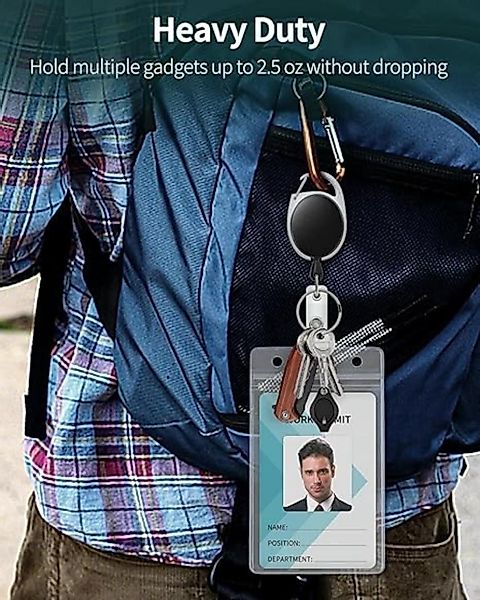 FELIXLEO Schlüsselanhänger Schlüsselanhänger Ausziehbar, Einziehbare Badge günstig online kaufen