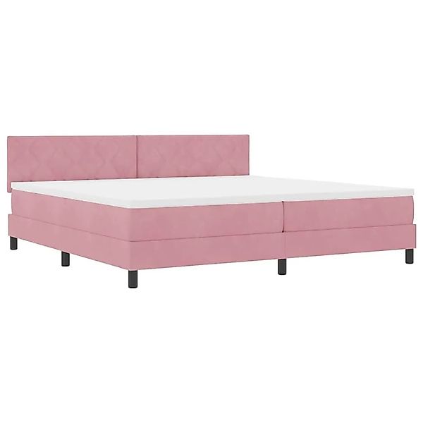 vidaXL Boxspringbett mit Matratze Rosa 200 x 200 cm Stoff 3339265 günstig online kaufen
