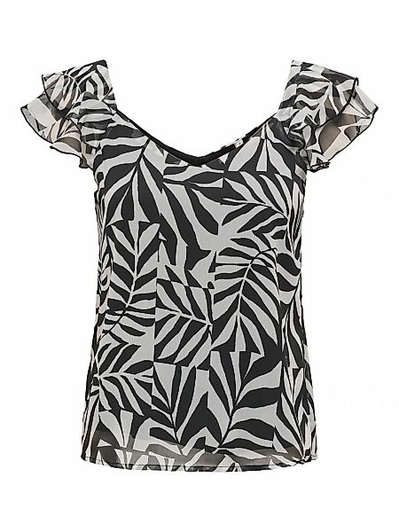 ONLY Blusenshirt "ONLASTA LIFE CAPSLEEVE V-NECK TOP PTM" günstig online kaufen