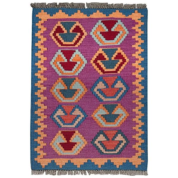 PersaTepp Teppich Kelim Gashgai multicolor B/L: ca. 64x91 cm günstig online kaufen