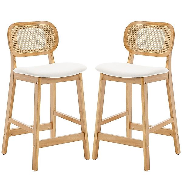 WAHSON OFFICE CHAIRS Barhocker Rattan 2/4er günstig online kaufen