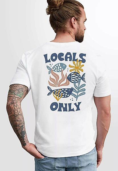 Neverless Print-Shirt Herren T-Shirt Backprint Maritim günstig online kaufen