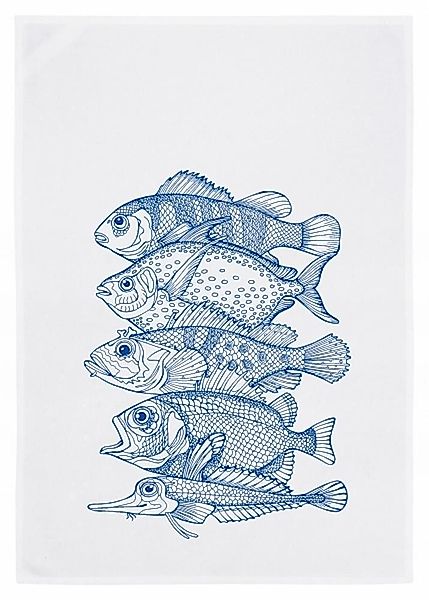 17,30 Hamburg Geschirrtuch Fünf Fische, neon günstig online kaufen