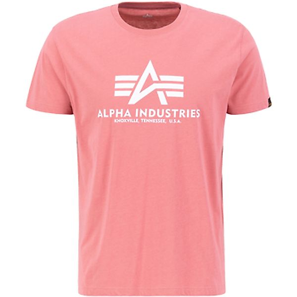 Alpha Industries  T-Shirts & Poloshirts Basic T-Shirt - coral red günstig online kaufen