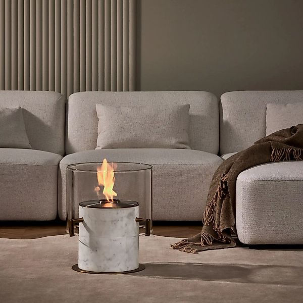 EcoSmart Pillar 3L [Design Ethanol Kamin]: Marble white günstig online kaufen