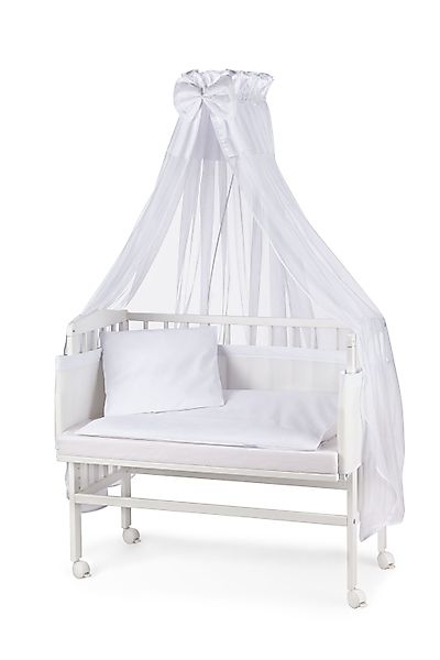 Waldin Beistellbett Waldin Baby Beistellbett,Matratze,Stoffset Buche günstig online kaufen