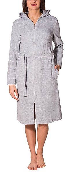 Aquarti Damenbademantel Aquarti Damen Bademantel Morgenmantel mit Reißversc günstig online kaufen