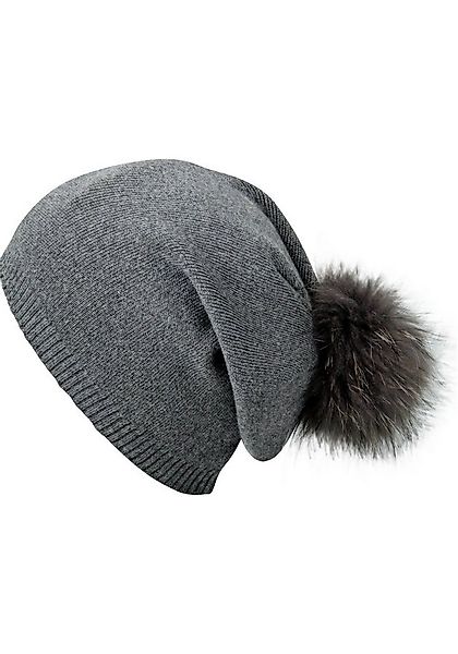Capelli New York Beanie mit Metall-Logo an der Krempe günstig online kaufen