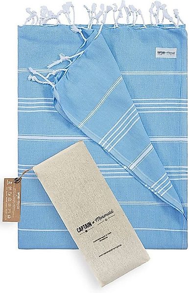 CAPTAIN and Mermaid Strandtuch Captain&Mermaid® Premium XXL Strandtuch 100% günstig online kaufen